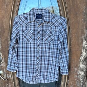 Wrangler Pesrl Snap Western Shirt! 10/12